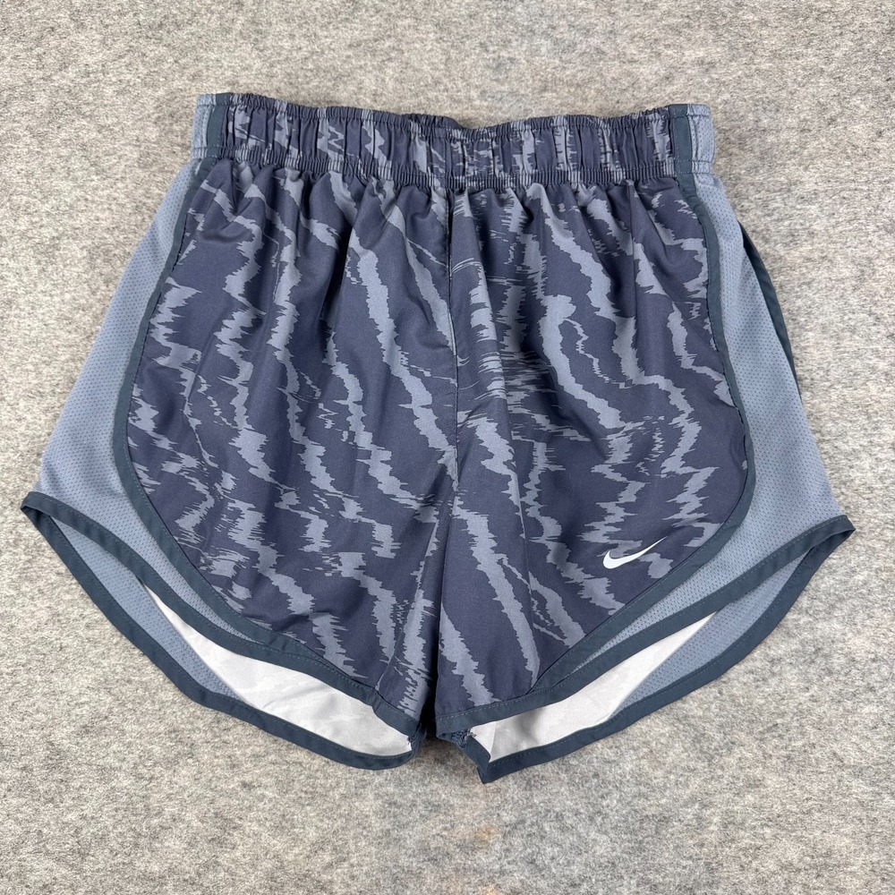Nike Dri Fit Tempo Running Shorts 3" Lined Geometric Polyester Womens Small S